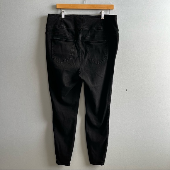 Torrid Feel the Fit Skinny Jeans Women's 14R Black High Rise Button Fly - Picture 4 of 12